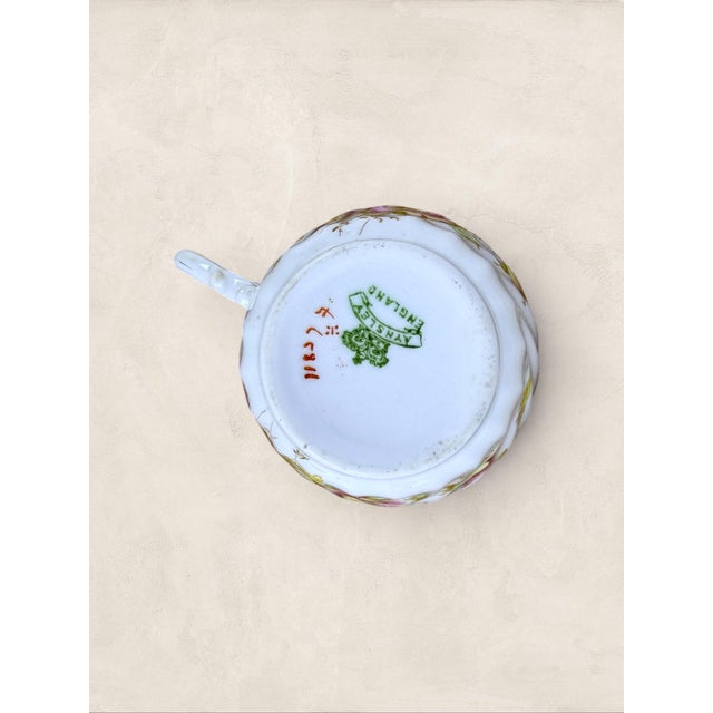 Vintage English Teacup, Saucer and Side Plate, Aynsley For Sale - Image 12 of 12