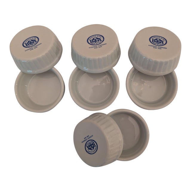 Bia Cordon Bleu 2-Ounce Porcelain Ramekins, Set of 8 For Sale