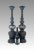 Absolutely massive solid bronze Imperial Chinese candle stick or candle holder. The rich dark brown bronze metal is...