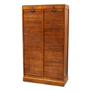 Vintage Filing Cabinet in Oak, 1930s For Sale