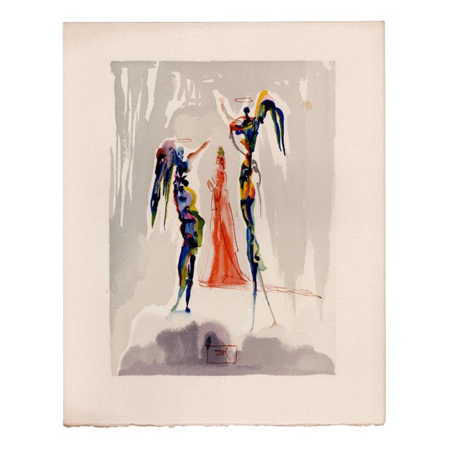 Salvador Dali, The Angels of the Empyrean, Woodcut For Sale - Image 9 of 9