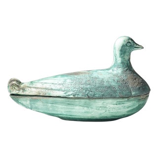 Ceramic Box in the Shape of a Bird, 1960s For Sale