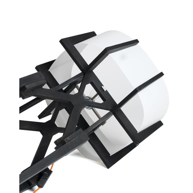 Early 21st Century Lese Floor Lamp in Charcoal Black by Konstantin Achkov for Lock For Sale - Image 5 of 12