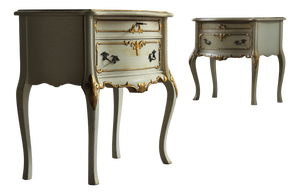 Vintag Venetian Nightstands in Painted Wood, 1950s, Set of 2