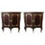 Jansen Style Double Door Marble-Top Bedside Cabinets - a Pair For Sale