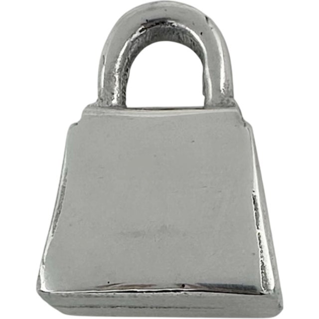 Vintage Miniature Silverplate Handbag Purse Paperweight For Sale - Image 12 of 14