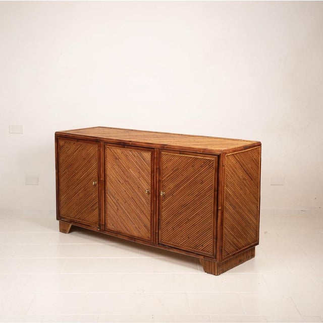 Southern Nurseries Rattan Sideboard from Vivai Del Sud, 1970 For Sale - Image 6 of 18