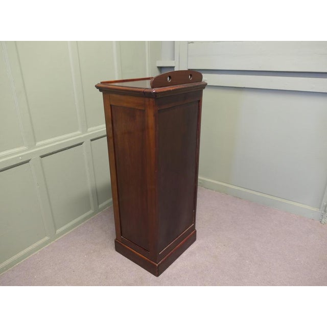 Wood Victorian Pedestal Filing Cabinet For Sale - Image 7 of 8