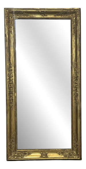 19th Century Mirror in Wood and Gilded Plaster