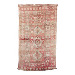 Moroccan Vintage Rug - 6'1" X 10'5" Ft For Sale