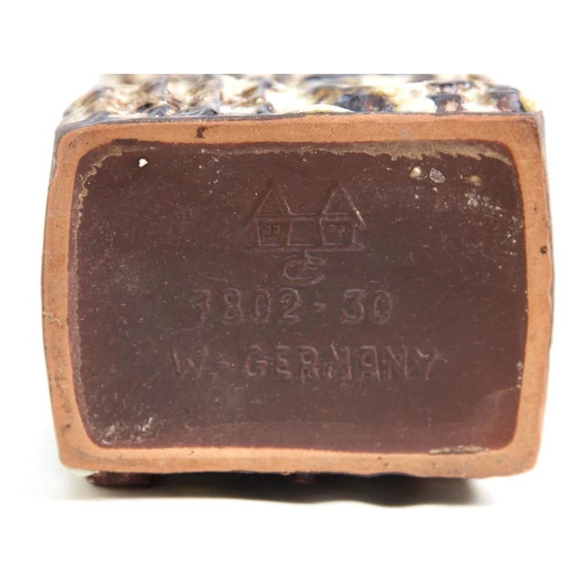 7802-30 Ceramic Rectangular Vase from Carstens, West Germany, 1960s For Sale - Image 9 of 10
