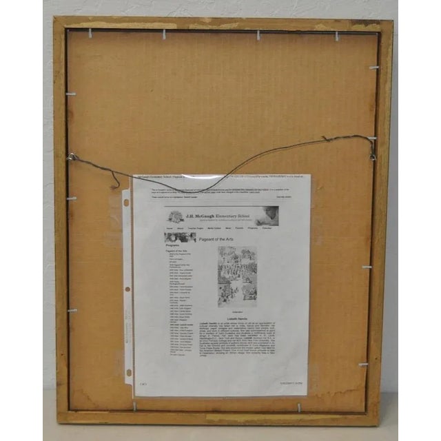 Lisbeth Hamlin "Pounding Fou Fou" Limited Edition Etching, C.1980 For Sale In San Francisco - Image 6 of 6