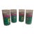 Vintage Retro Tennis Court Illustration Plastic Tumbler Cups – Set of 4 For Sale