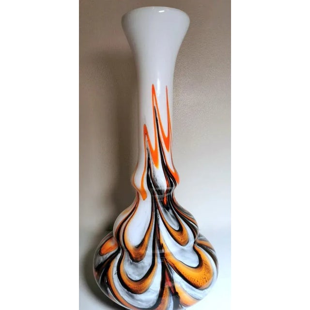 1970s Opaline Multicolor Vase Vetreria Barbieri Empoli, Florence, Italy, 1970s For Sale - Image 5 of 13