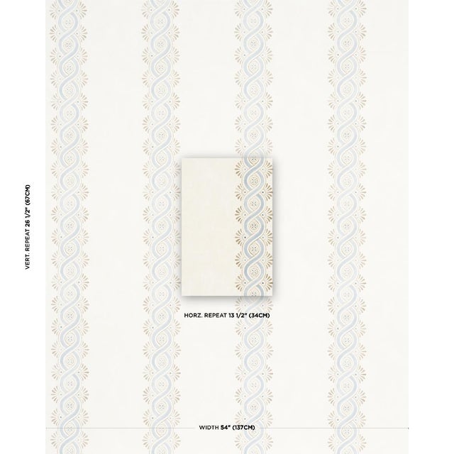 This unique ogee stripe was inspired by ancient frescoes discovered in a French villa. Printed on a mottled ground,...