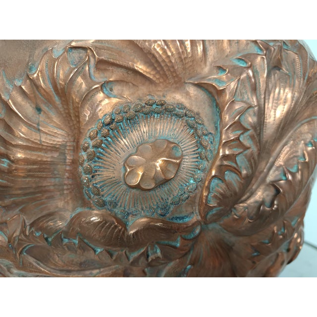 Metal Art Nouveau Copper Planter Pot, 1890s For Sale - Image 7 of 18