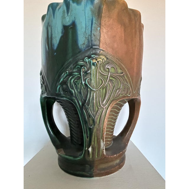 Blue Vases from Julius Dressler, Bohemia, 1920s, Set of 2 For Sale - Image 8 of 18