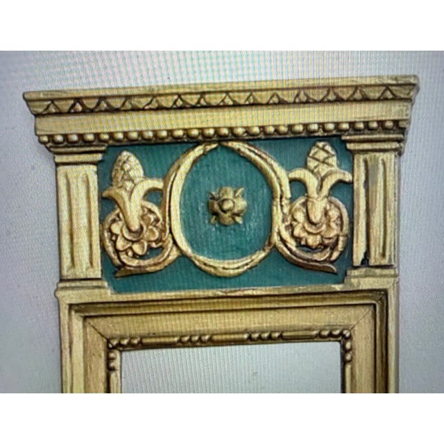 Wood Empire Framed Mirror by Erik Holmberg For Sale - Image 7 of 8