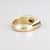 Vintage 14k Gold & Green Jade Cabochon Cocktail Ring For Sale - Image 11 of 15