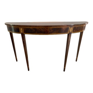 Stickley Hepplewhite Demilune Console Table For Sale