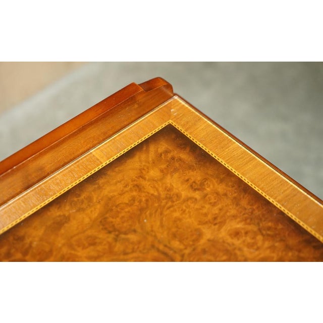 Mid-Century Modern Burr Walnut Bedside Tables by Andrew Thompson, 1960s, Set of 2 For Sale - Image 14 of 18