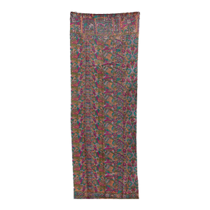 Vibrant Jewel Silk Kantha Reversible Throw