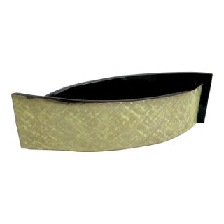 Japanese Studio Pottery Ikebana Flower Bowl / Vase For Sale
