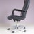 Metal Vintage Italian Black Leather Desk Chair from Poltrona Frau, 2000s For Sale - Image 7 of 13