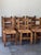 Set of 6 oak chairs by the Michigan Chair Co. Grand Rapids, c. 1901. Modeled after the first mission oak design for...