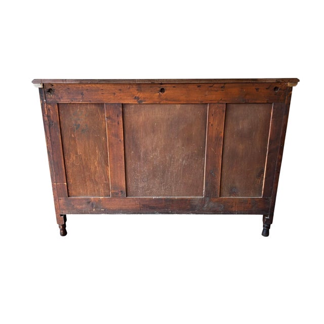 English Edwardian Art Nouveau Walnut Sideboard with Hand-Carved Floral Panels, 1900s For Sale - Image 9 of 15