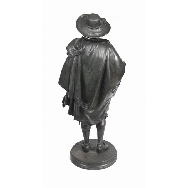 Bronze Statues Rubens and Van Dyck by Jean Jules Salmson, Set of 2 For Sale - Image 6 of 13