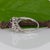 1.6Ct Purple Sapphire Ring With Natural Diamond Halo: Solid 14k Gold, Size 6.75 For Sale - Image 10 of 11