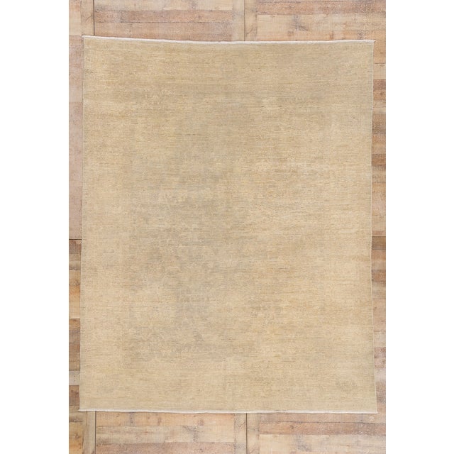 Vintage Pakistani Oushak Rug, 07'10 X 09'10 For Sale - Image 10 of 10