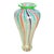 Vintage Hanson & Kastle Signed Striped Art Glass Vase For Sale