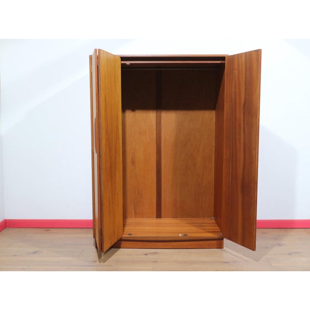 Mid Century Modern Vintage Teak Triple Armoire in the Style of G Plan Danish Style For Sale - Image 11 of 12