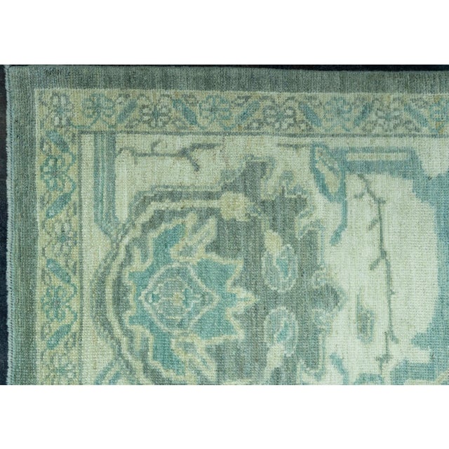 Turkish Oushak Antique Look Rug 12'3" x 14'10" #20078 For Sale - Image 4 of 8