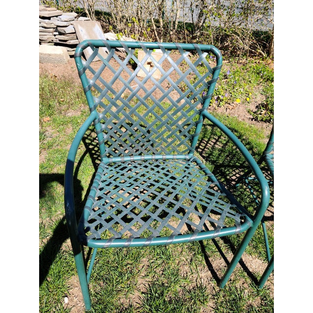 Brown Jordan Tamiami Chairs in Green Set of 4 Chairish