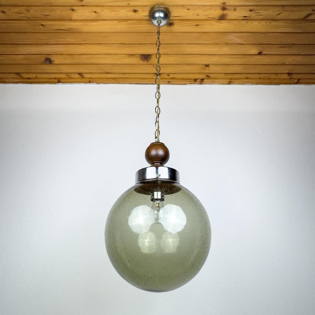 Vintage Murano Glass Pendant Lamp, Italy, 1960s For Sale - Image 11 of 15