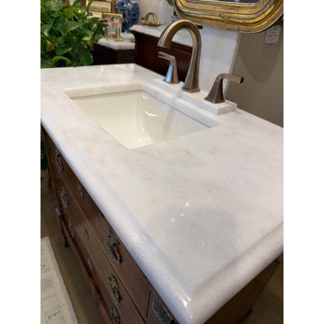 19th Century 19th Century French Bath Vanity For Sale - Image 5 of 11