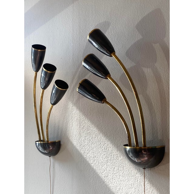 Wall Lights attributed to Stilnovo, Italy, 1955, Set of 2 For Sale - Image 13 of 17