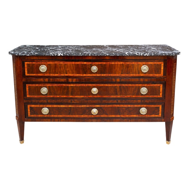 Directoire-Style Commode with Drawers For Sale
