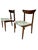 Lane perception mid century set of 2 dining chairs, measures: 20.75 wide x 20 deep x 30.5 inches high, with a seat height...