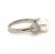 Mikimoto Akoya Pearl Diamond 18k White Gold Cocktail Ring, Size 4.5 For Sale In Miami - Image 6 of 7