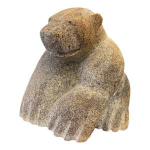 1970s Inuit Wilson Oozeva Carving of Polar Bear