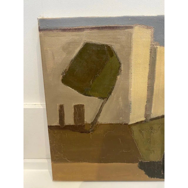 1960s Mid-Century "Motiv Italien" Abstract Landscape Painting by Åke Wickström For Sale - Image 5 of 7