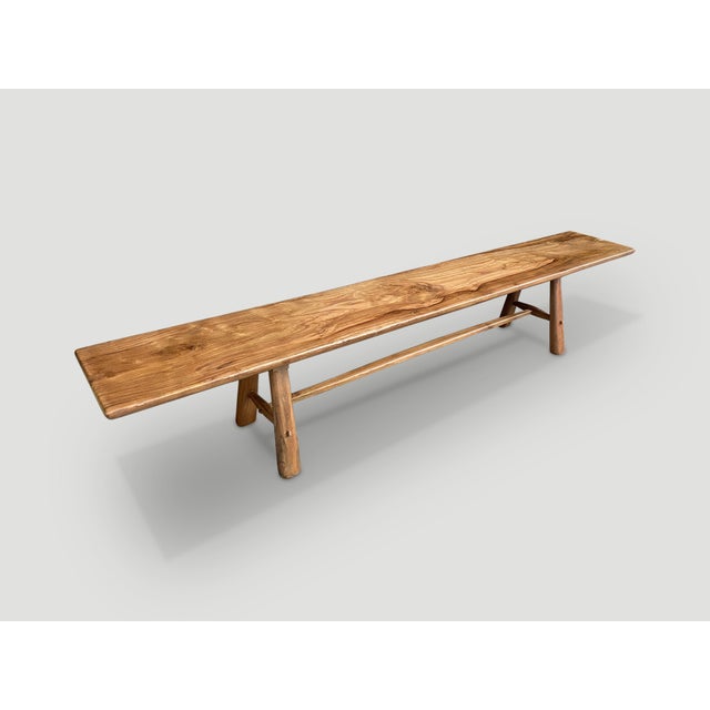 Mid-Century Modern Andrianna Shamaris Mid-Century Couture Bench For Sale - Image 3 of 6