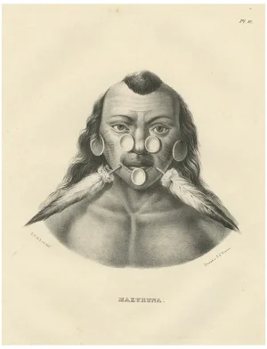 Karl Joseph Brodtmann, Member of the Maxuruna Amazon Tribe, 1836, Paper