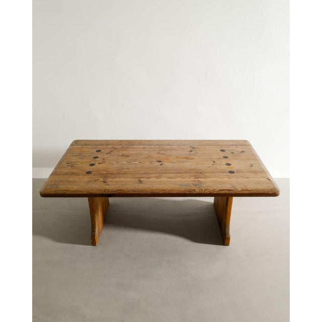 Early Swedish Modern Rectangular Sofa Coffee Table in Pine, 1930s For Sale - Image 6 of 7