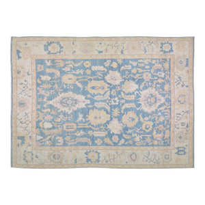 Pakistani Oushak Hand Knotted Wool Rug,9'10"X14'