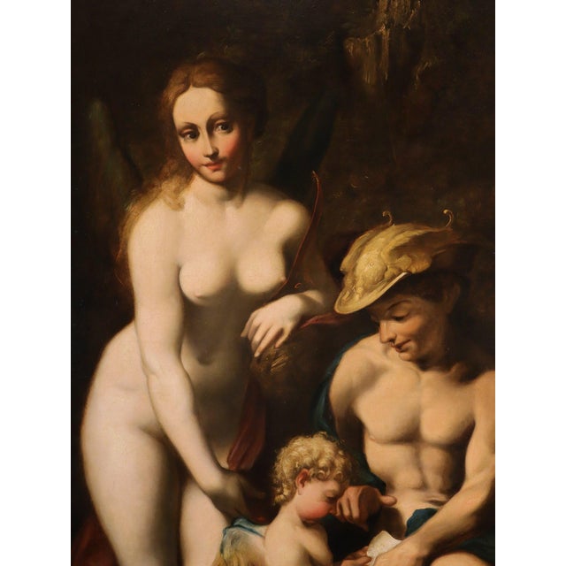 Antonio Allegri, The Education of Love, 1700, Oil on Canvas, Framed For Sale - Image 4 of 16